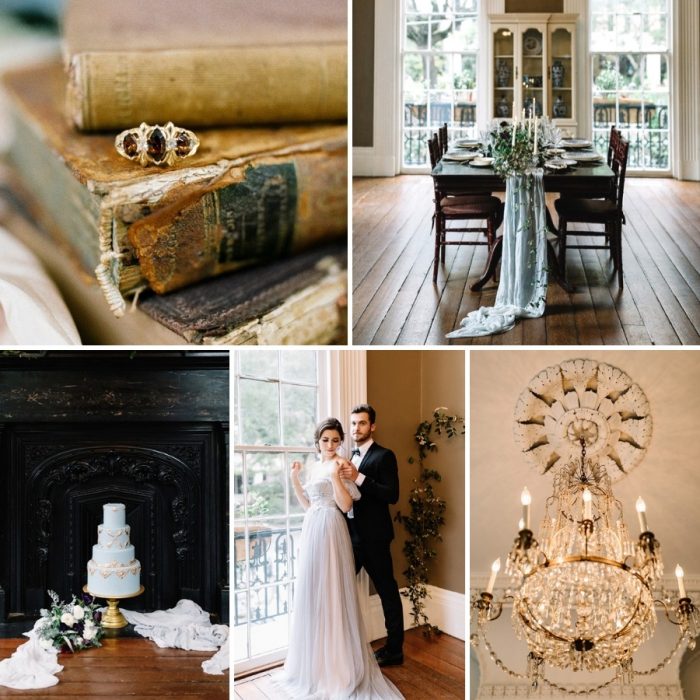Modern Vintage Wedding Inspiration at The Wickliffe House