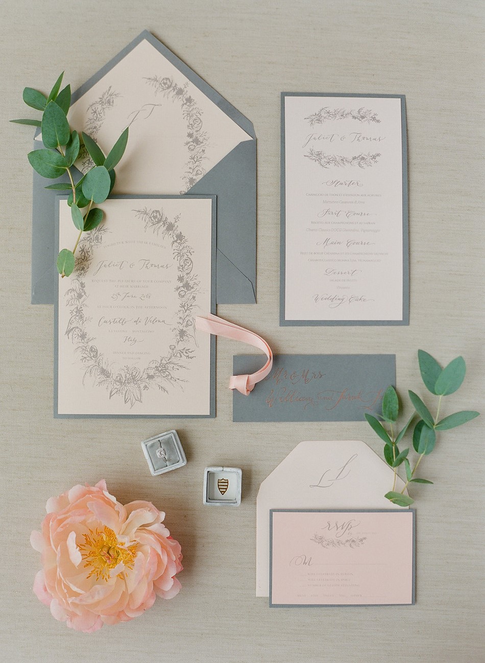 Living Coral Wedding Inspiration in the Tuscan Hills - Chic Vintage ...