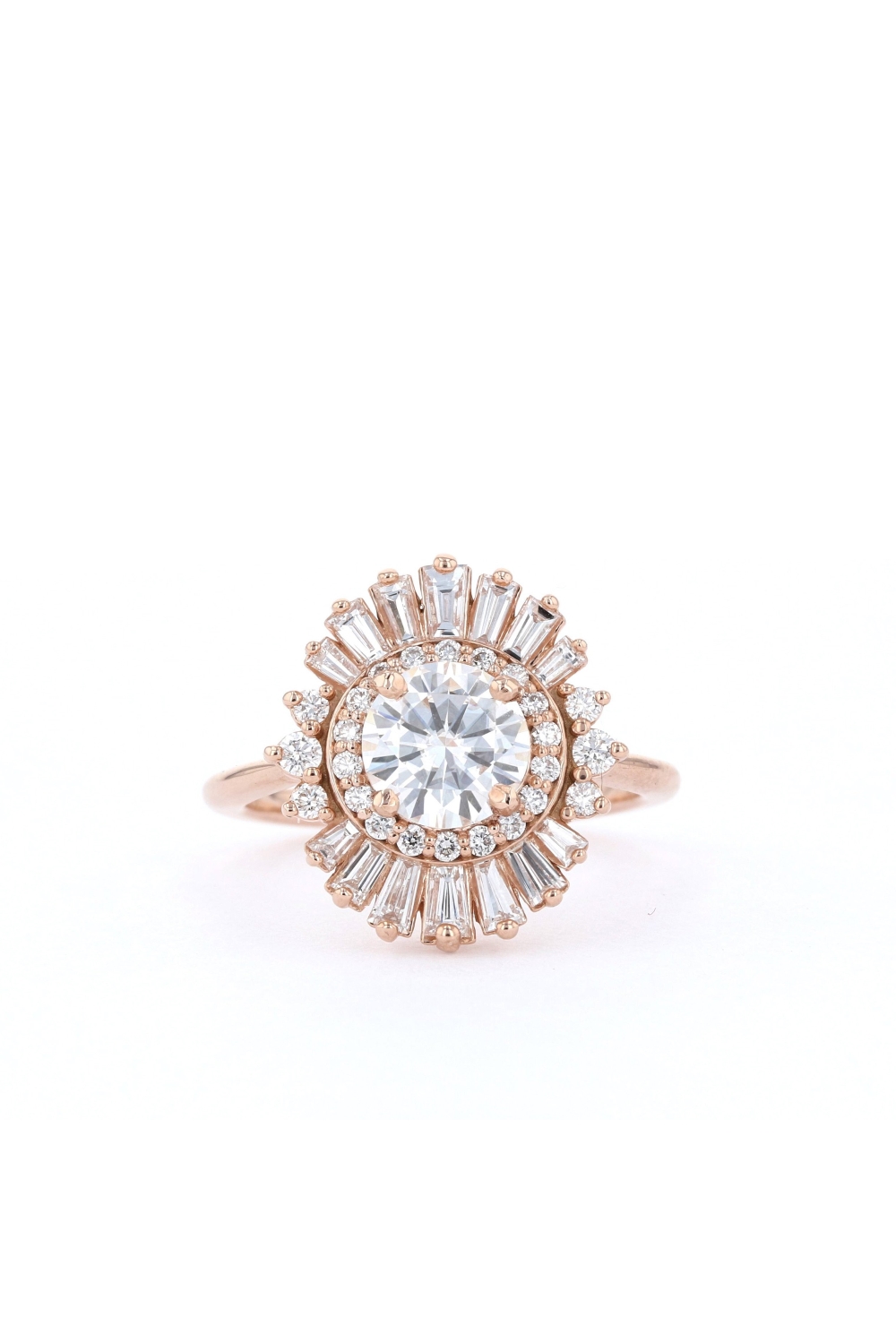 Diamond Halo Engagement Ring - Chic Vintage Brides : Chic Vintage Brides