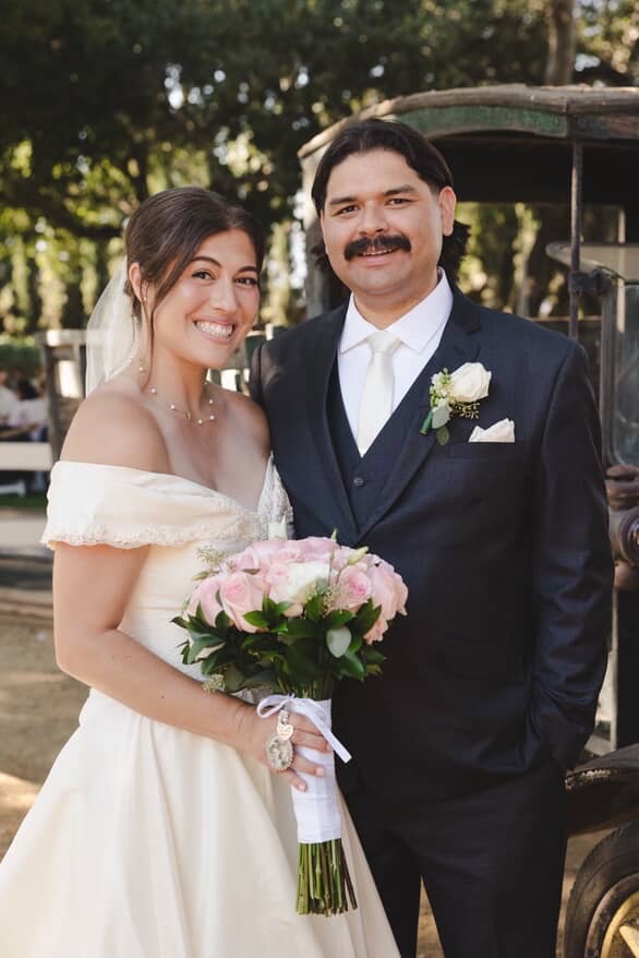 Heirloom Wedding Dress Made From Two Mothers' Gowns
