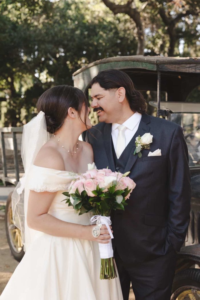 Heirloom Wedding Dress Made From Two Mothers' Gowns